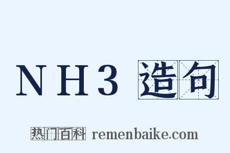 NH3造句是什么意思的图片